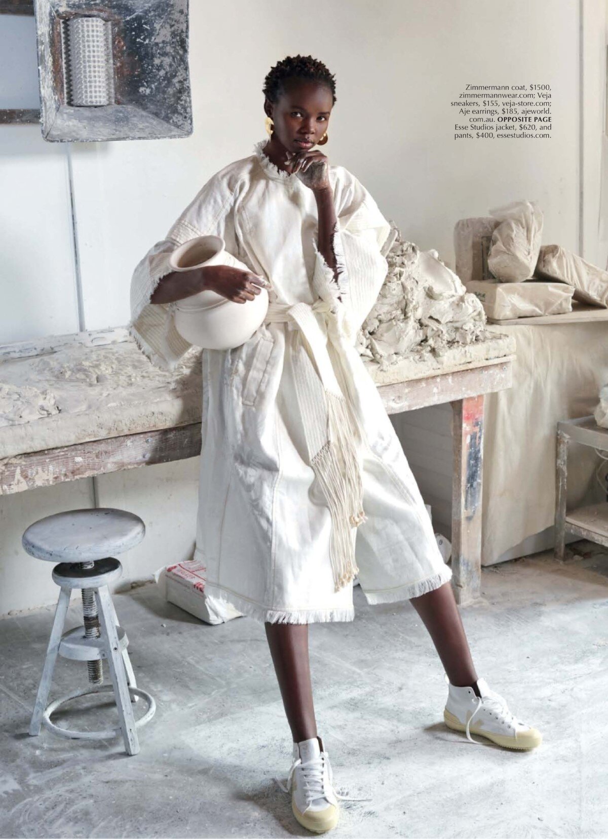 Akiima Ajak Delivers Fashion Artistry for Marie Claire Australia